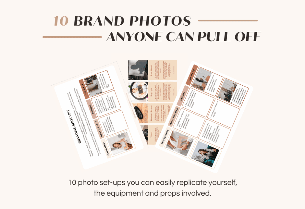 A free brand photo guide that will help you take better photos of yourself