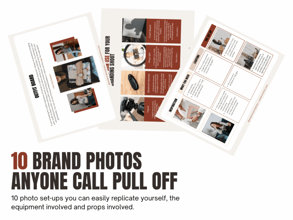 A free brand photo guide that will help you take better photos of yourself