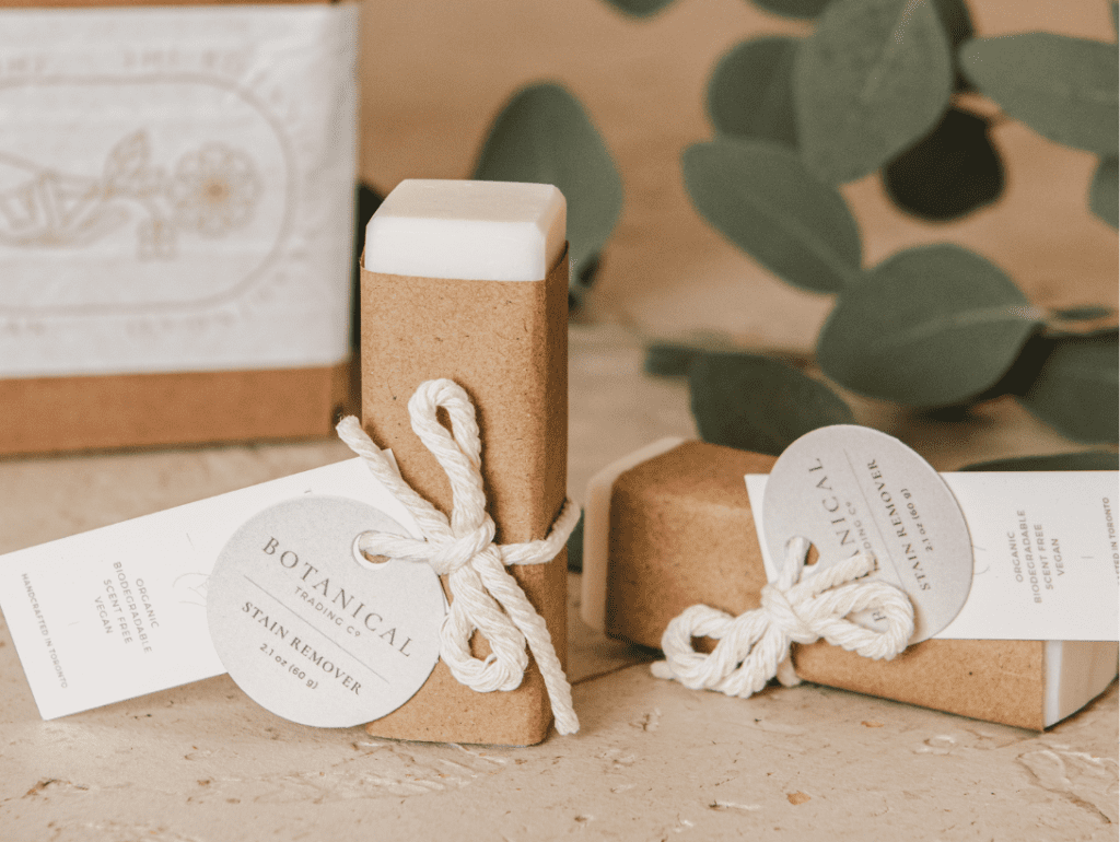 Product photography of all natural soap products