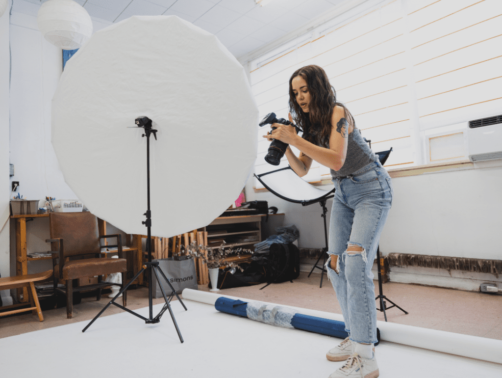 how to mimic natural light with the Godox 70-inch white reflective umbrella