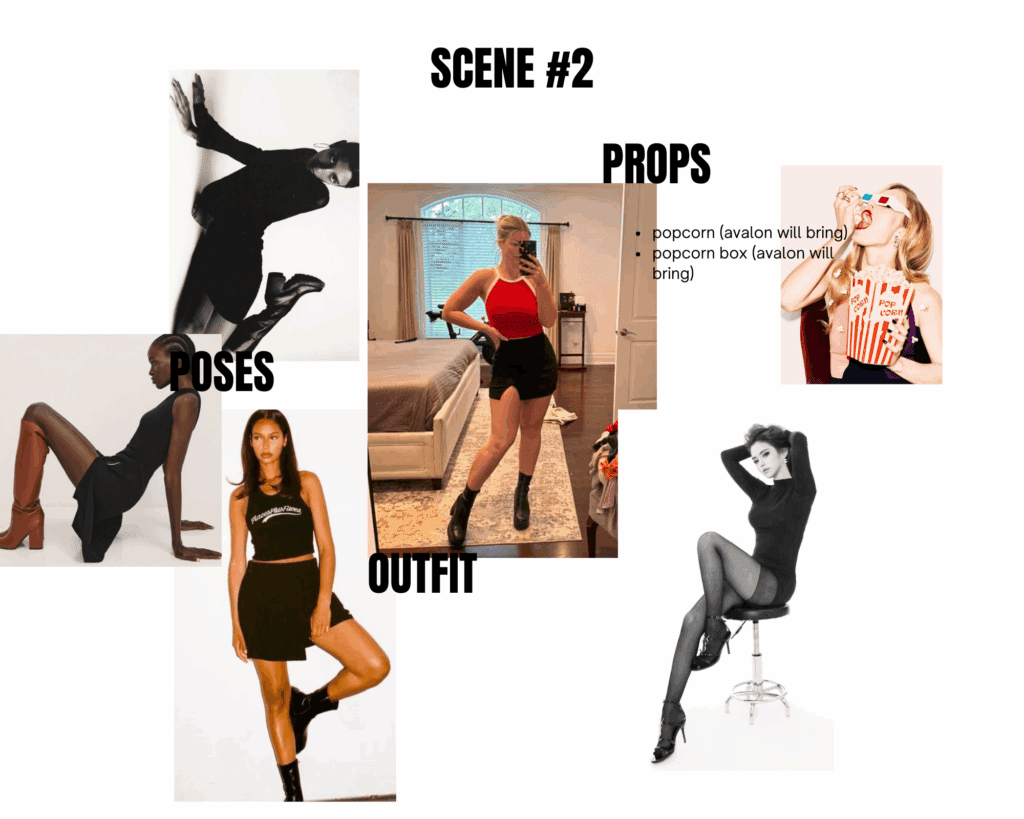 moodboard for an editorial brand shoot